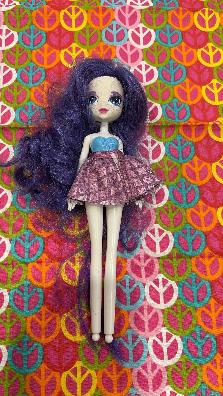 My little pony equestrian 9" doll nPurple Dress No Shoes